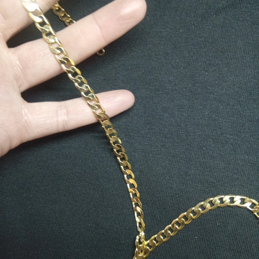 14k Yellow Gold Filled 16in 3mm Cuban Link Necklace